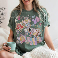 Coquette Bows Disney Princess Birthday Comfort Colors — Gildan Hoodie fan art by Snagva (6)