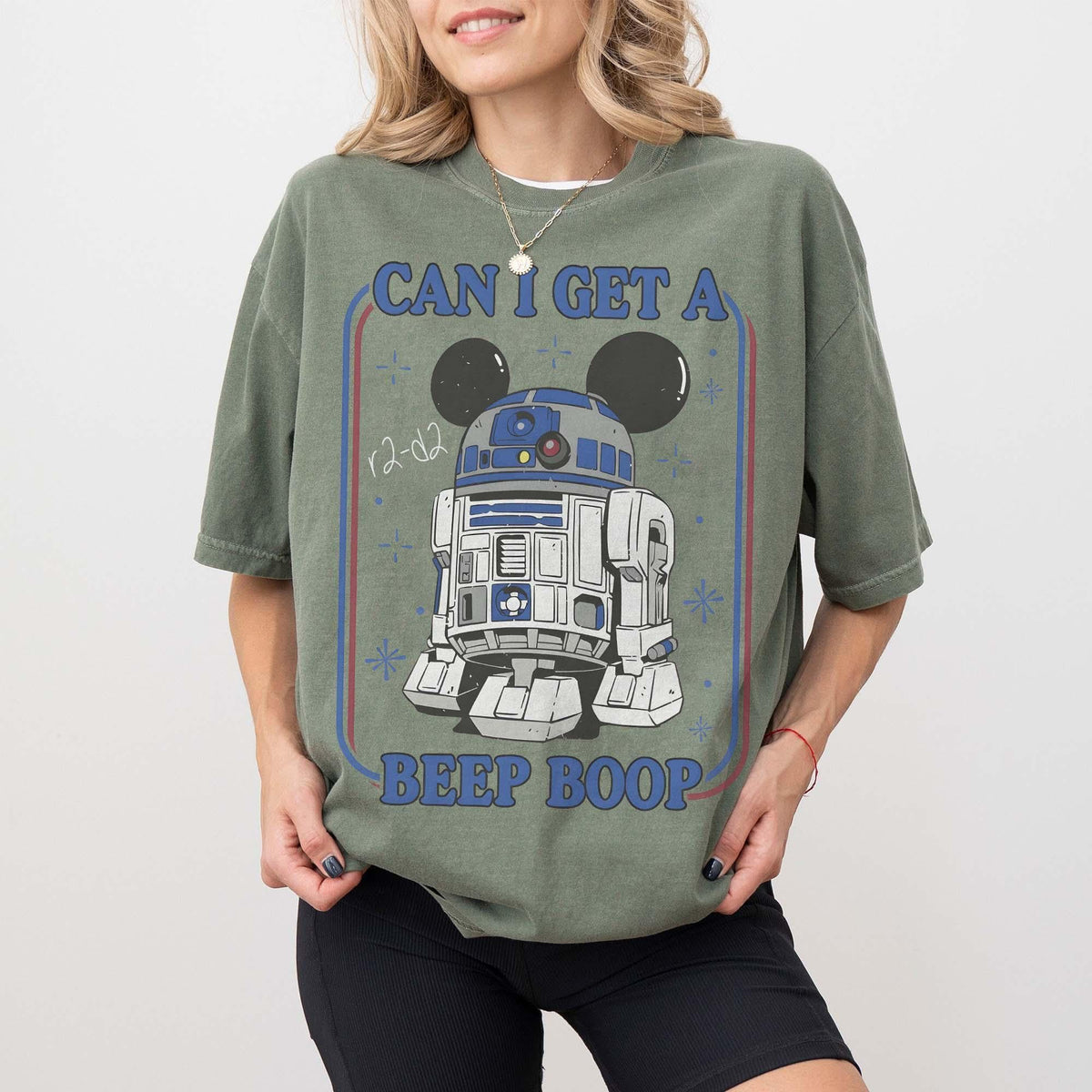 Retro Disney Star Wars R2-D2 Can I Get a Beep Boop Comfort C — Bella+Canvas Tee fan art by Snagva (3)