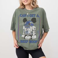 Retro Disney Star Wars R2-D2 Can I Get a Beep Boop Comfort C — Gildan Hoodie fan art by Snagva (3)