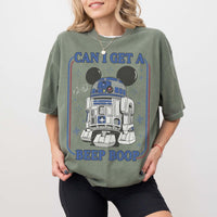 Retro Disney Star Wars R2-D2 Can I Get a Beep Boop Comfort C — Gildan Sweatshirt fan art by Snagva (3)