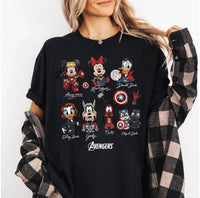 Mickey & Friends Marvel Avengers — Bella+Canvas Tee fan art by Snagva (4)