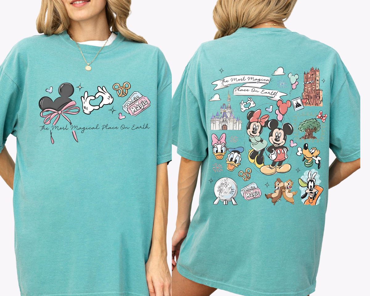 Coquette Bow The Most Magical Place on Earth — Gildan Sweatshirt fan art by Snagva (2)