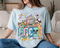 Comfort Colors Epcot Mickey Friends Since 1982 Tour — Gildan Sweatshirt fan art by Snagva