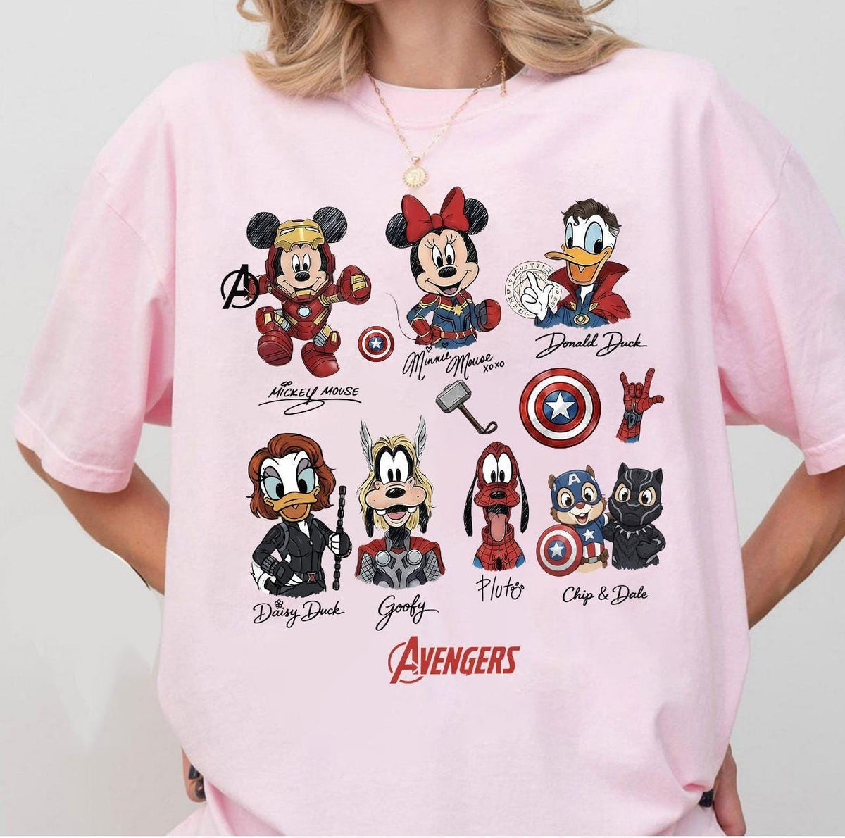 Mickey & Friends Marvel Avengers — Gildan Sweatshirt fan art by Snagva