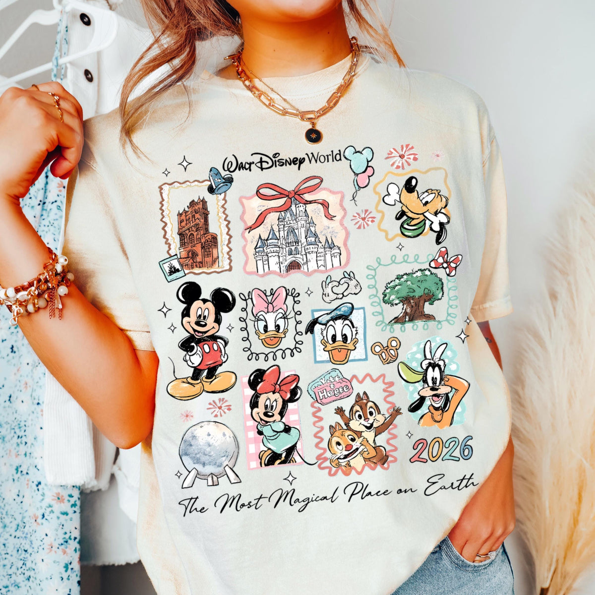 Comfort Colors Retro Mickey Friends Disneyworld Shirt 2026 T — Gildan Hoodie fan art by Snagva (4)