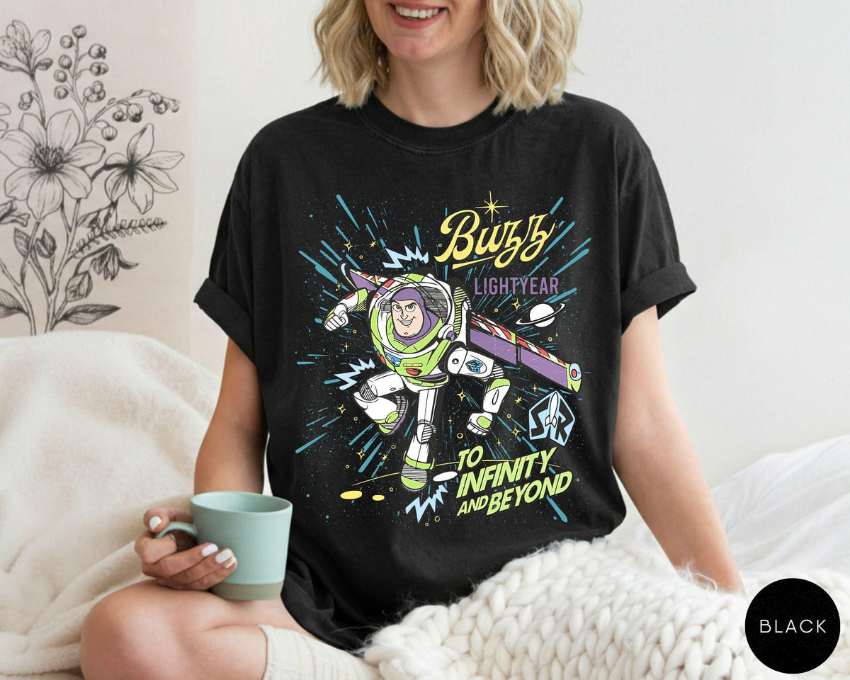 Comfort® Retro Buzz Lightyear To Infinity And Beyond — Gildan Sweatshirt fan art by Snagva (5)