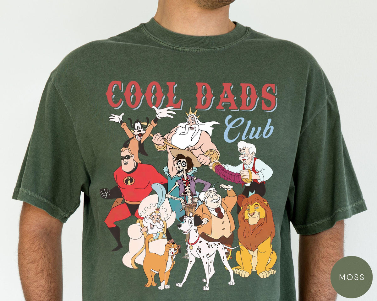 Comfort Colors® Retro 90s Disney Cool Dad Clubs — Gildan Sweatshirt fan art by Snagva (4)