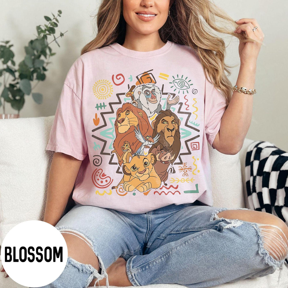 Retro 90s Lion King — Bella+Canvas Tee fan art by Snagva