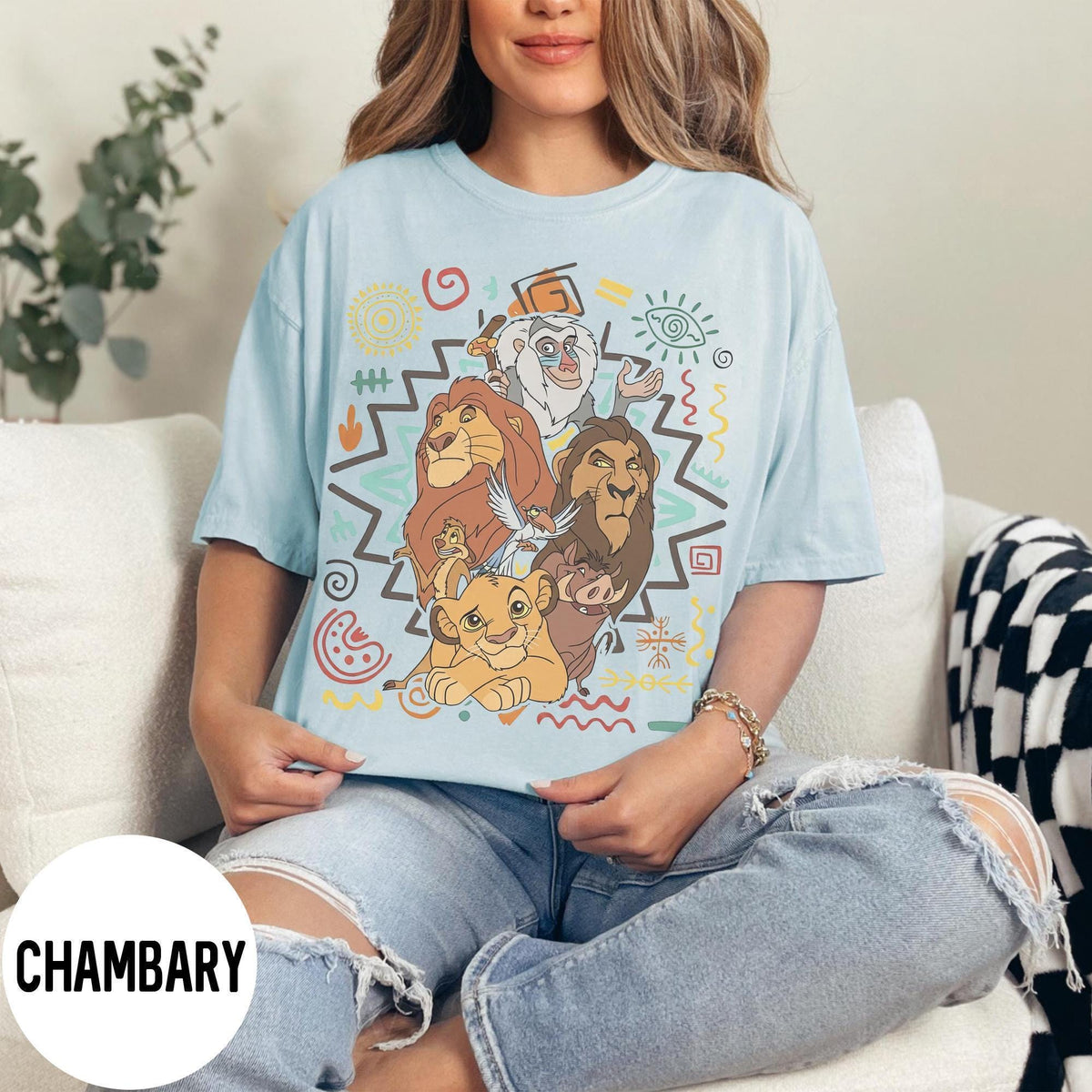 Retro 90s Lion King — Gildan Sweatshirt fan art by Snagva (5)