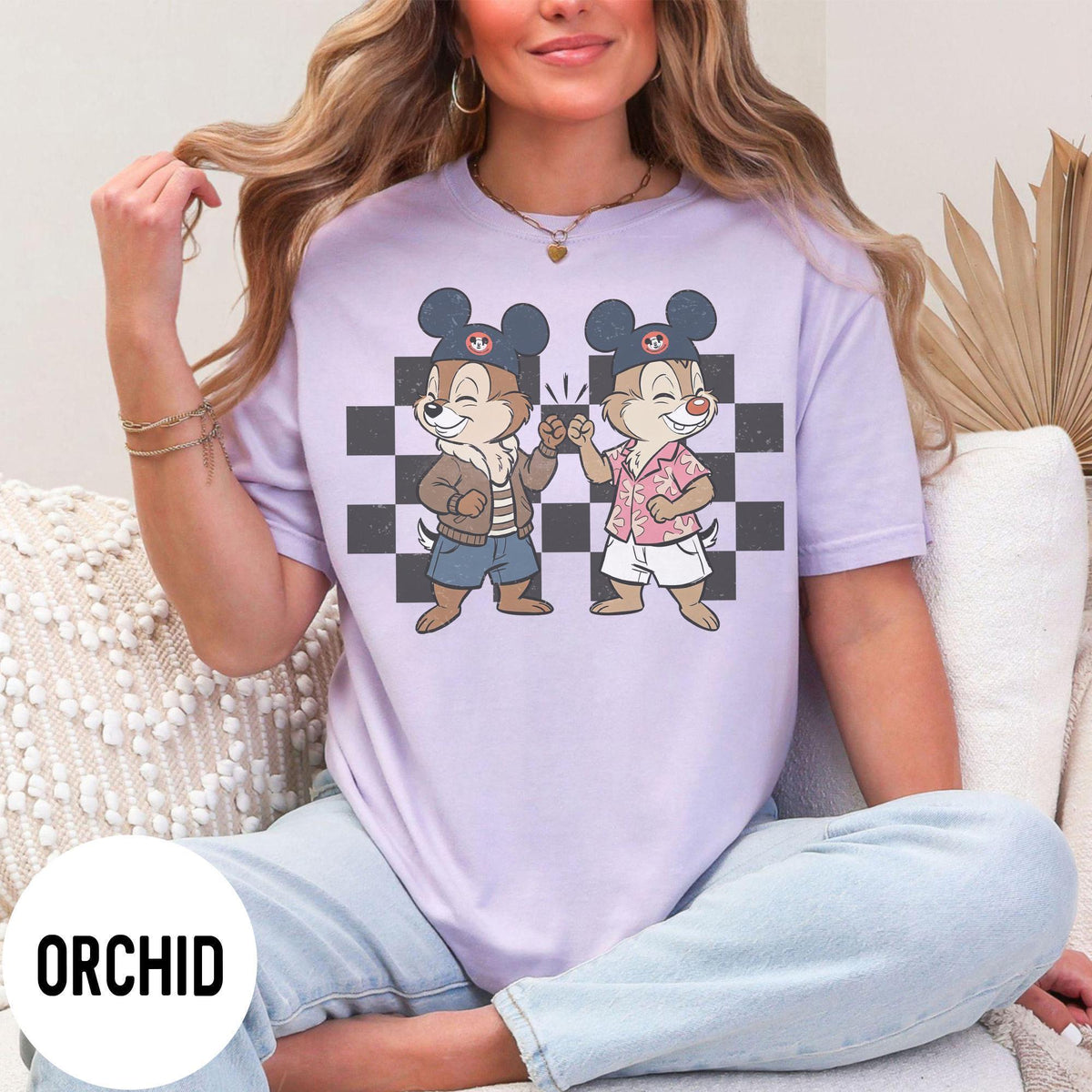 Retro Chip And Dale Comfort Colors — Gildan Hoodie fan art by Snagva (2)