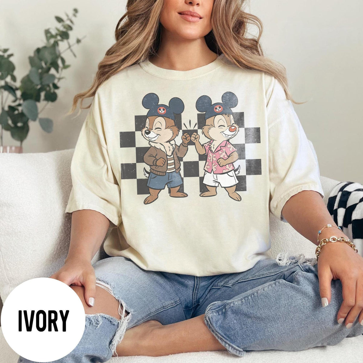 Retro Chip And Dale Comfort Colors — Gildan Sweatshirt fan art by Snagva (3)