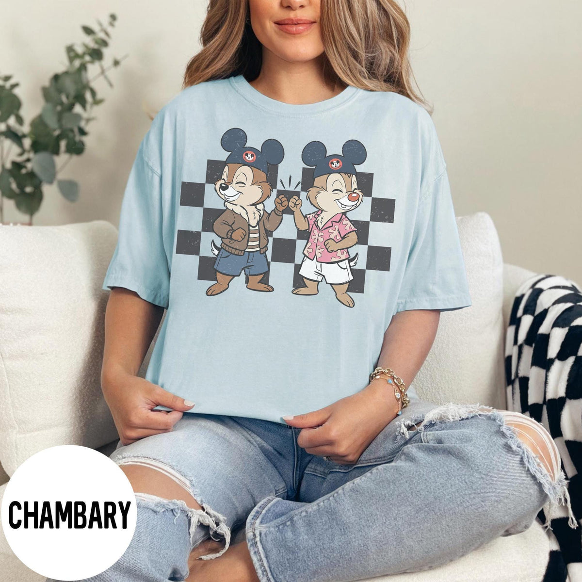 Retro Chip And Dale Comfort Colors — Gildan Sweatshirt fan art by Snagva (5)