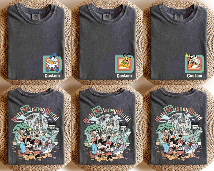 Custom Retro Walt Disney World 2 Sides — Bella+Canvas Tee fan art by Snagva