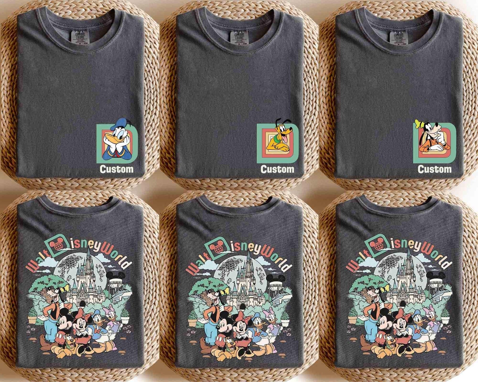 Custom Retro Walt Disney World 2 Sides — Gildan Hoodie fan art by Snagva