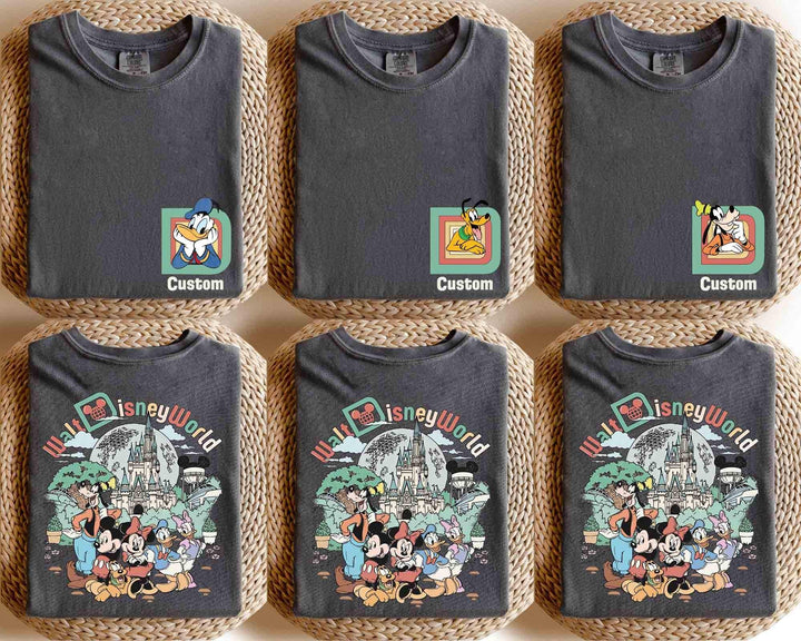 Custom Retro Walt Disney World 2 Sides — Gildan Sweatshirt fan art by Snagva