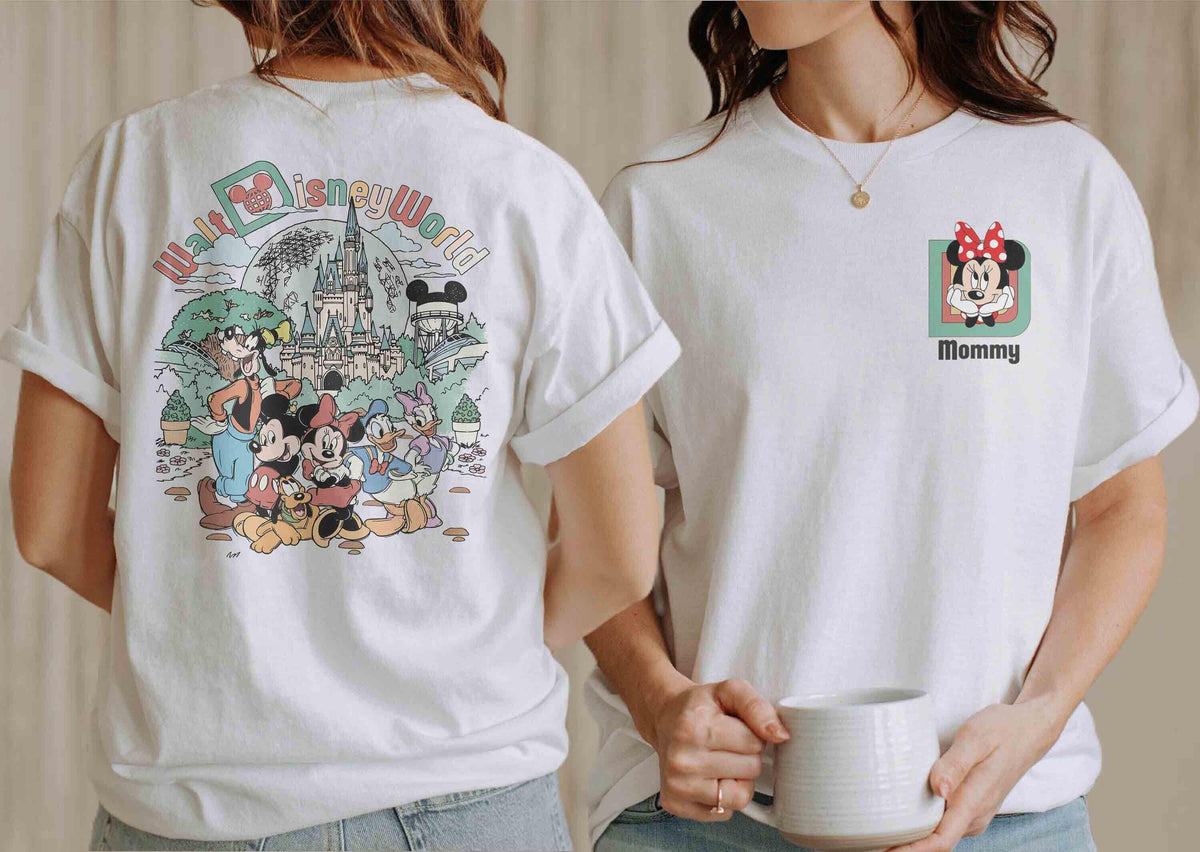 Custom Retro Walt Disney World 2 Sides — Gildan Sweatshirt fan art by Snagva (3)