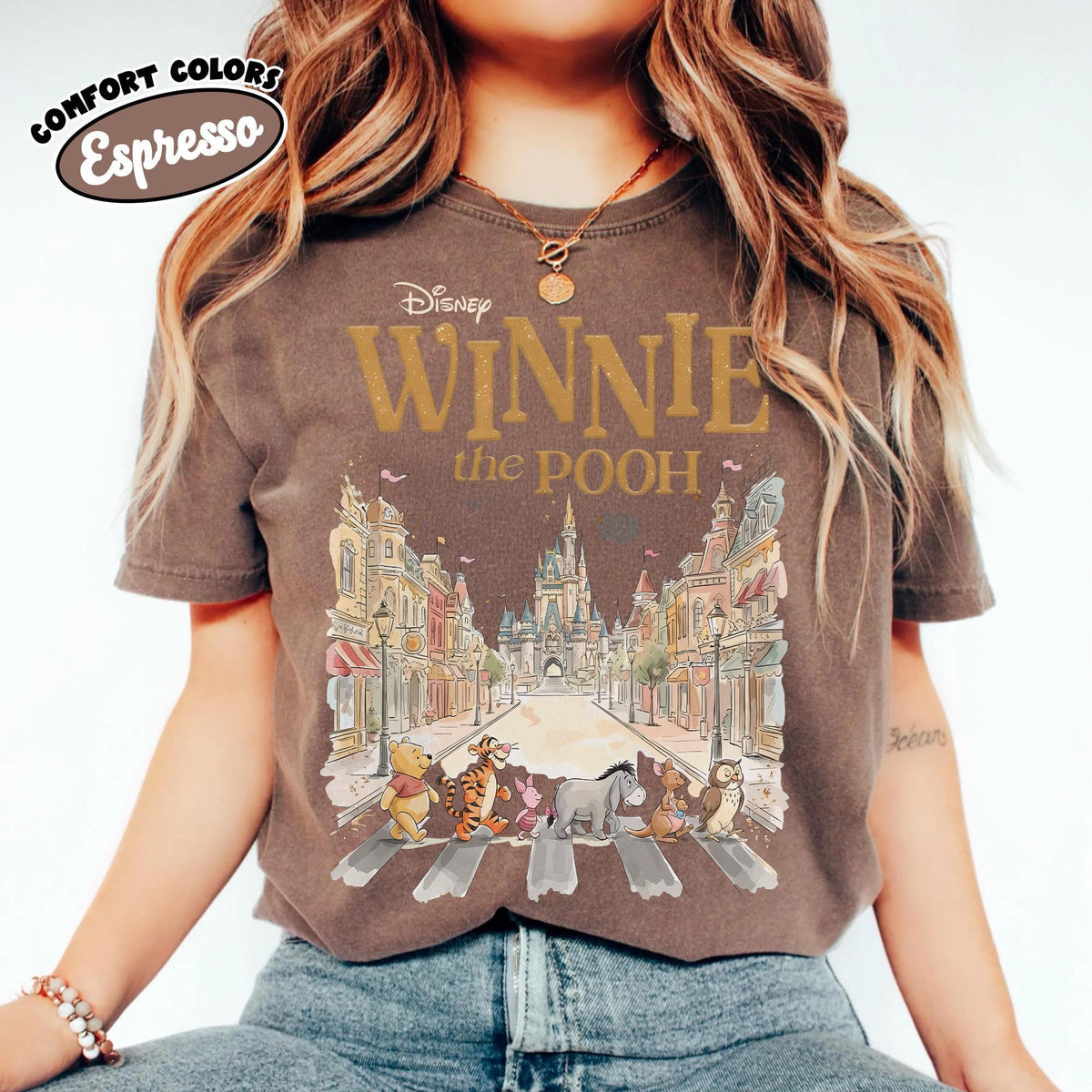Retro Comfort Colors Winnie The Pooh And Friends — Bella+Canvas Tee fan art by Snagva (2)