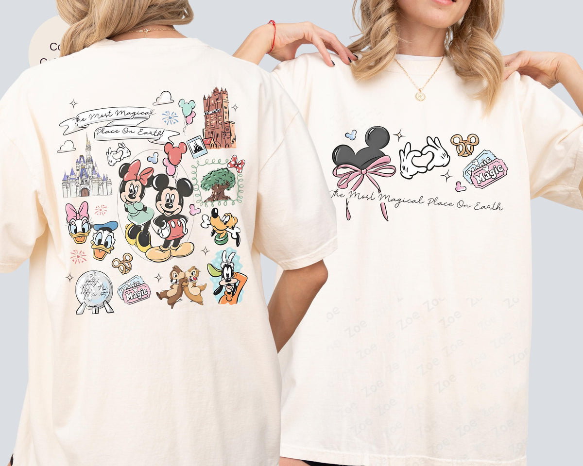 Coquette Bow The Most Magical Place on Earth — Gildan Sweatshirt fan art by Snagva (3)