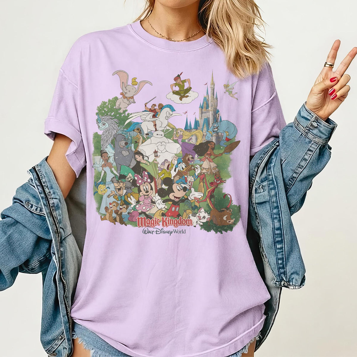 Retro Disney World Magic Kingdom — Comfort Colors Tee fan art by Snagva (2)