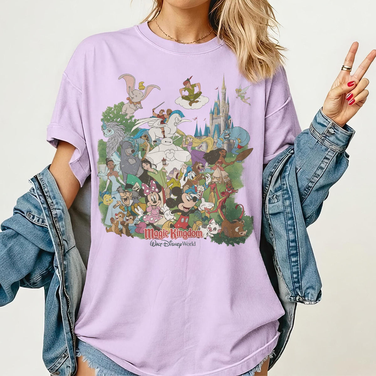 Retro Disney World Magic Kingdom — Gildan Sweatshirt fan art by Snagva (2)