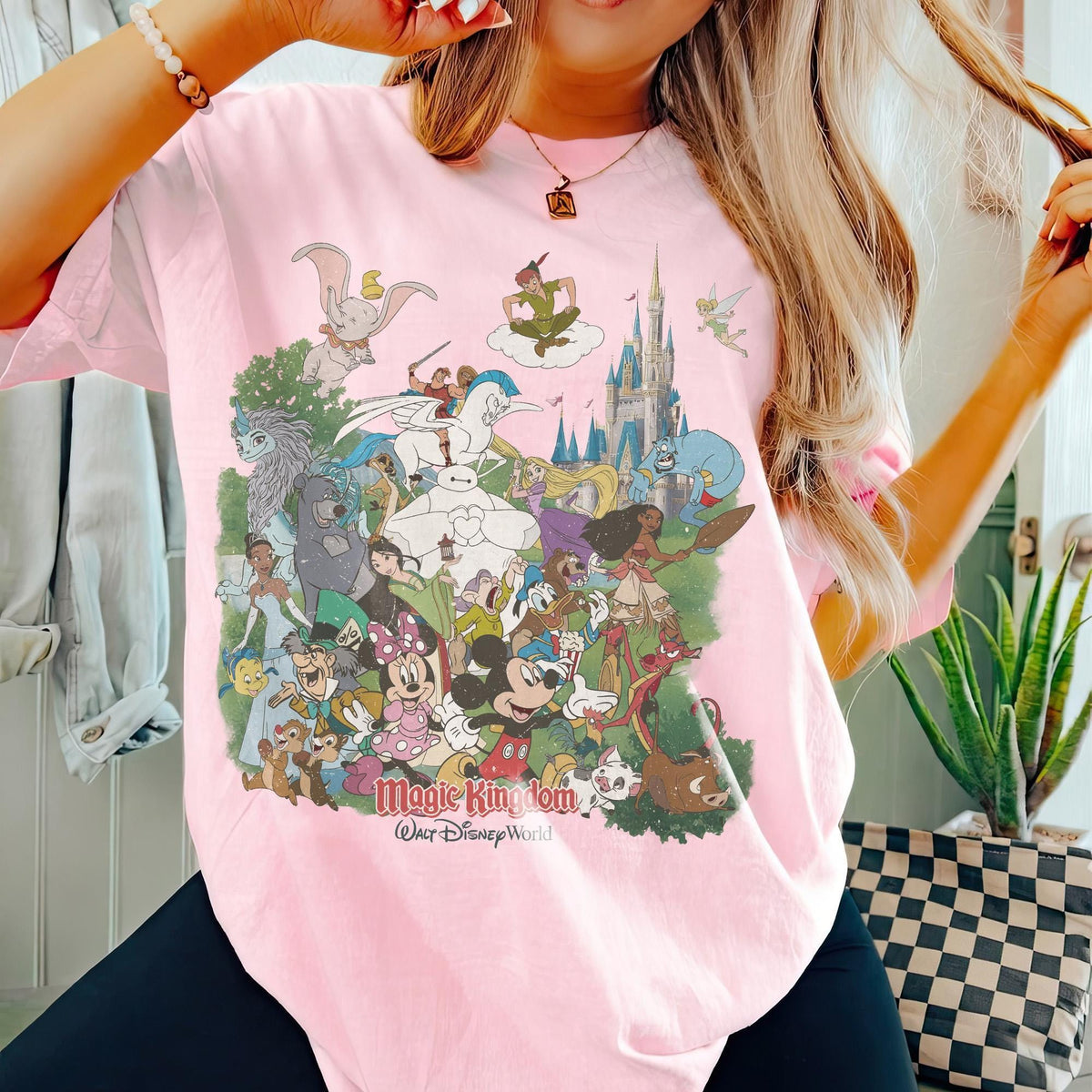 Retro Disney World Magic Kingdom — Gildan Hoodie fan art by Snagva (5)