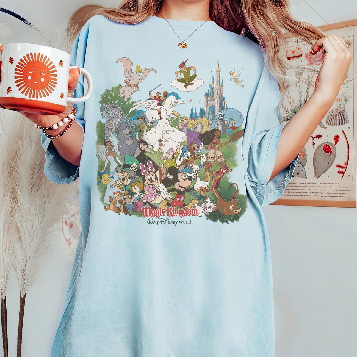 Retro Disney World Magic Kingdom — Comfort Colors Tee fan art by Snagva (7)