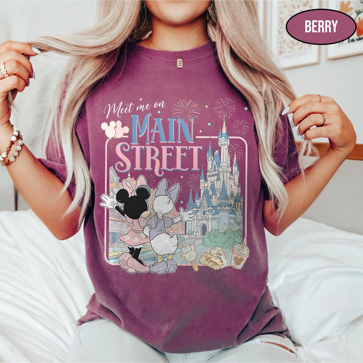 Comfort Colors® Main Street Castle — Bella+Canvas Tee fan art by Snagva (2)