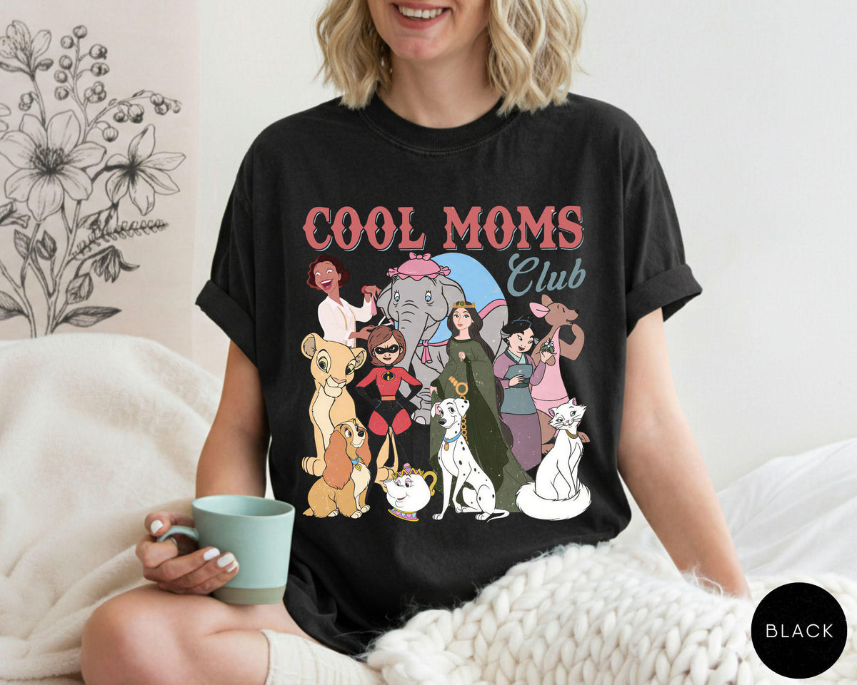 Comfort Colors® Retro Disney Cool Mom Clubs — Gildan Hoodie fan art by Snagva (3)
