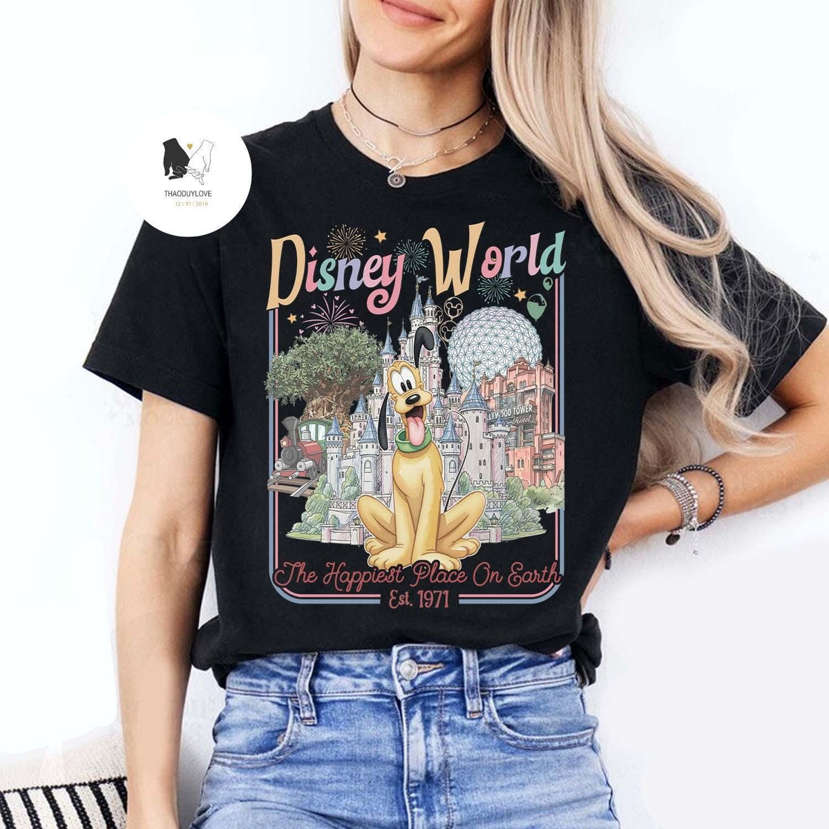 Retro All Characters Disneyworld shirts — Comfort Colors Tee fan art by Snagva (2)