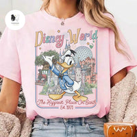 Retro All Characters Disneyworld shirts — Bella+Canvas Tee fan art by Snagva (4)