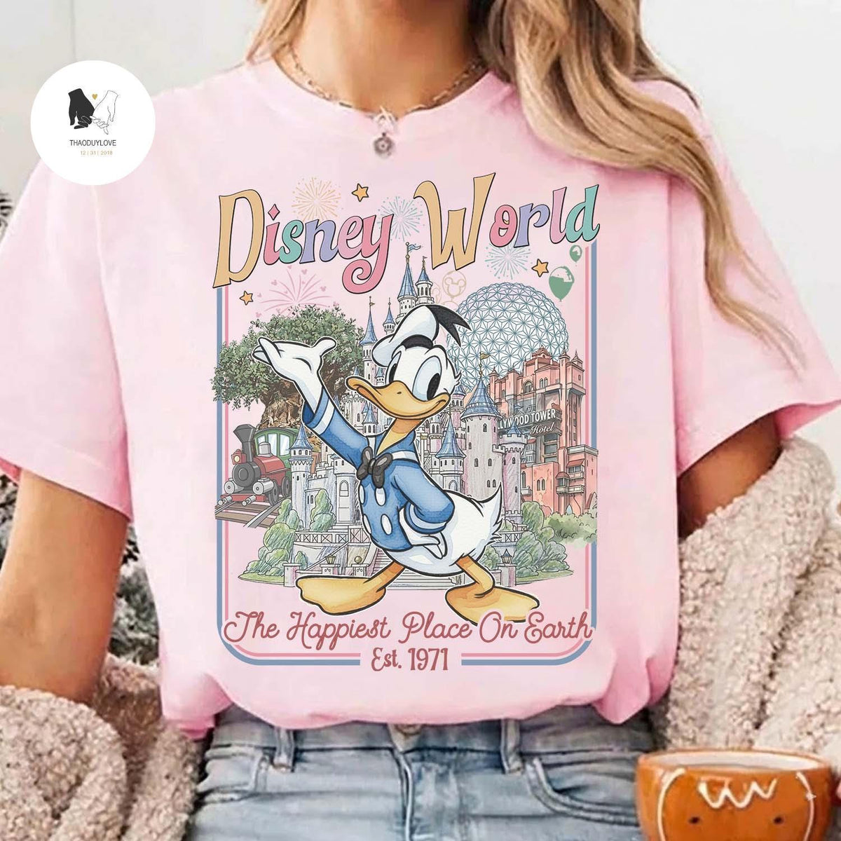 Retro All Characters Disneyworld shirts — Comfort Colors Tee fan art by Snagva (4)