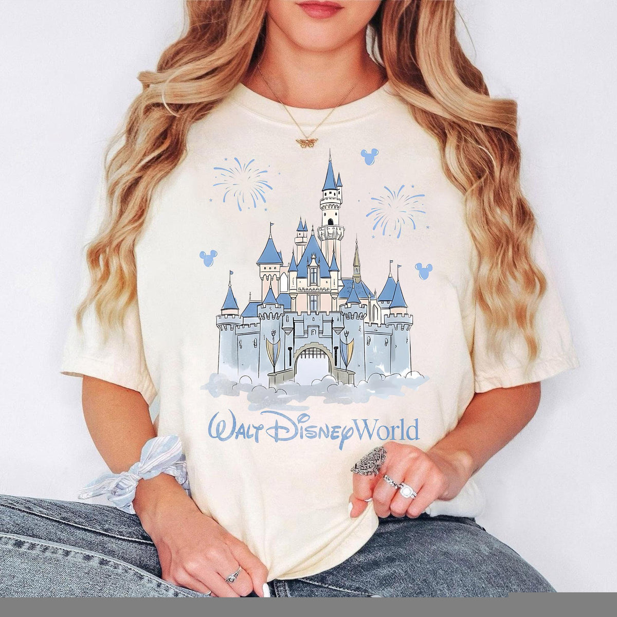 Retro Walt Disney World Castle Mickey — Comfort Colors Tee fan art by Snagva (2)