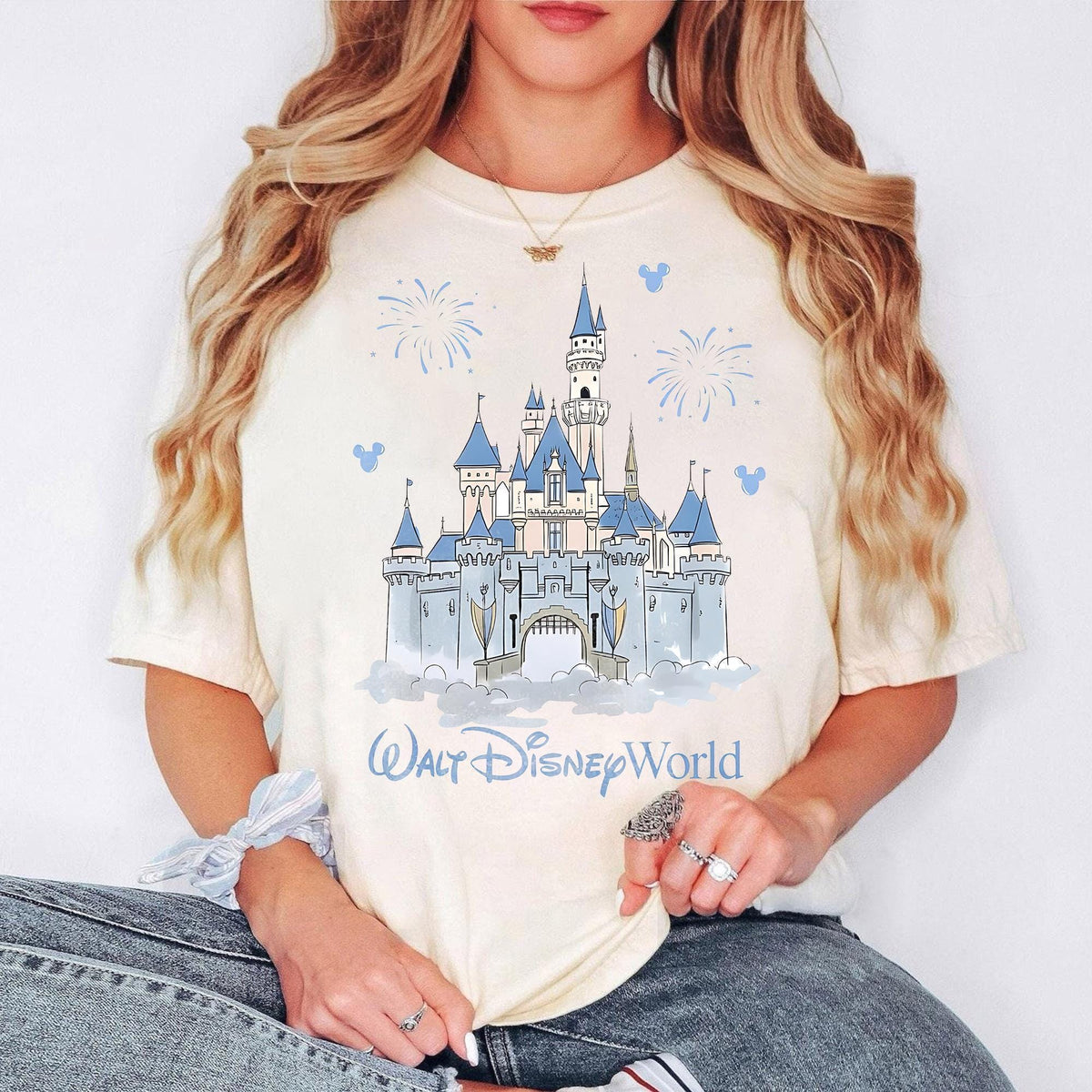 Retro Walt Disney World Castle Mickey — Gildan Hoodie fan art by Snagva (2)