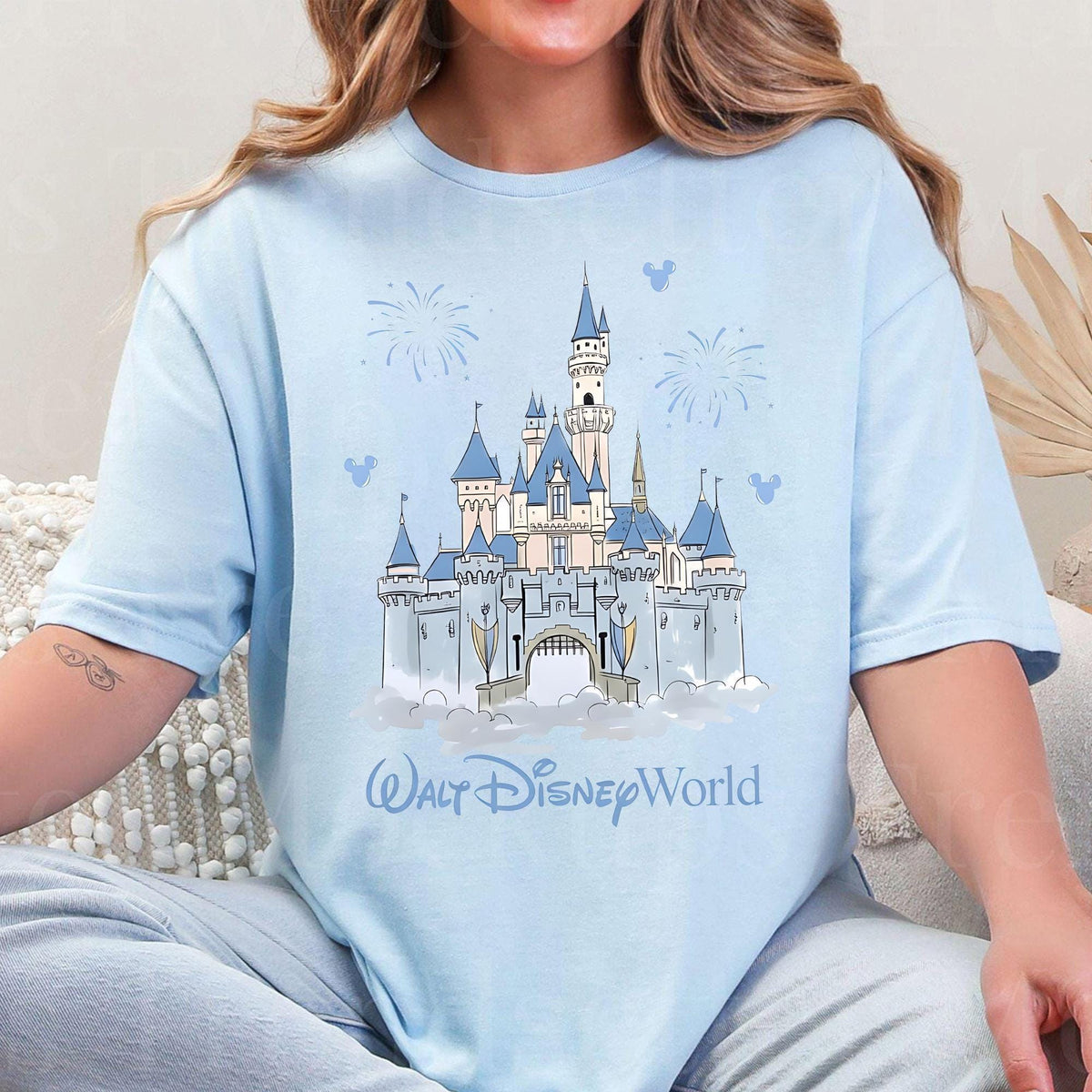 Retro Walt Disney World Castle Mickey — Bella+Canvas Tee fan art by Snagva (4)
