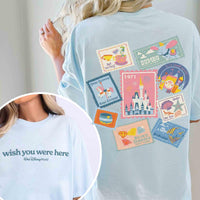 2-Sided Retro Walt Disney World Wish You Were Here — Comfort Colors Tee fan art by Snagva
