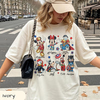 Disney Mickey & Friends Marvel Avengers Signatures — Gildan Hoodie fan art by Snagva (4)