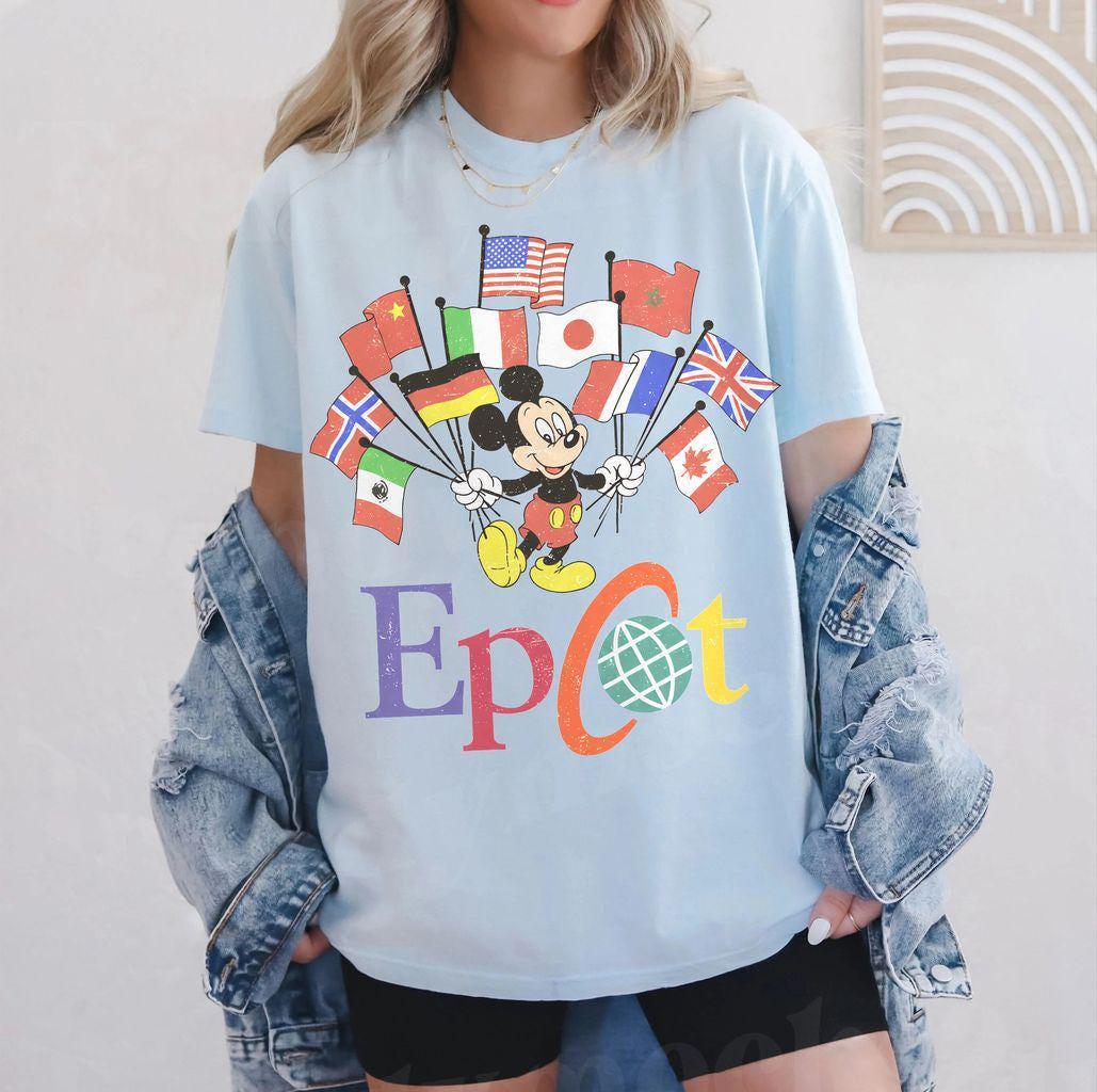 Comfort Colors EPCOT World Tour Mickey — Bella+Canvas Tee fan art by Snagva (4)