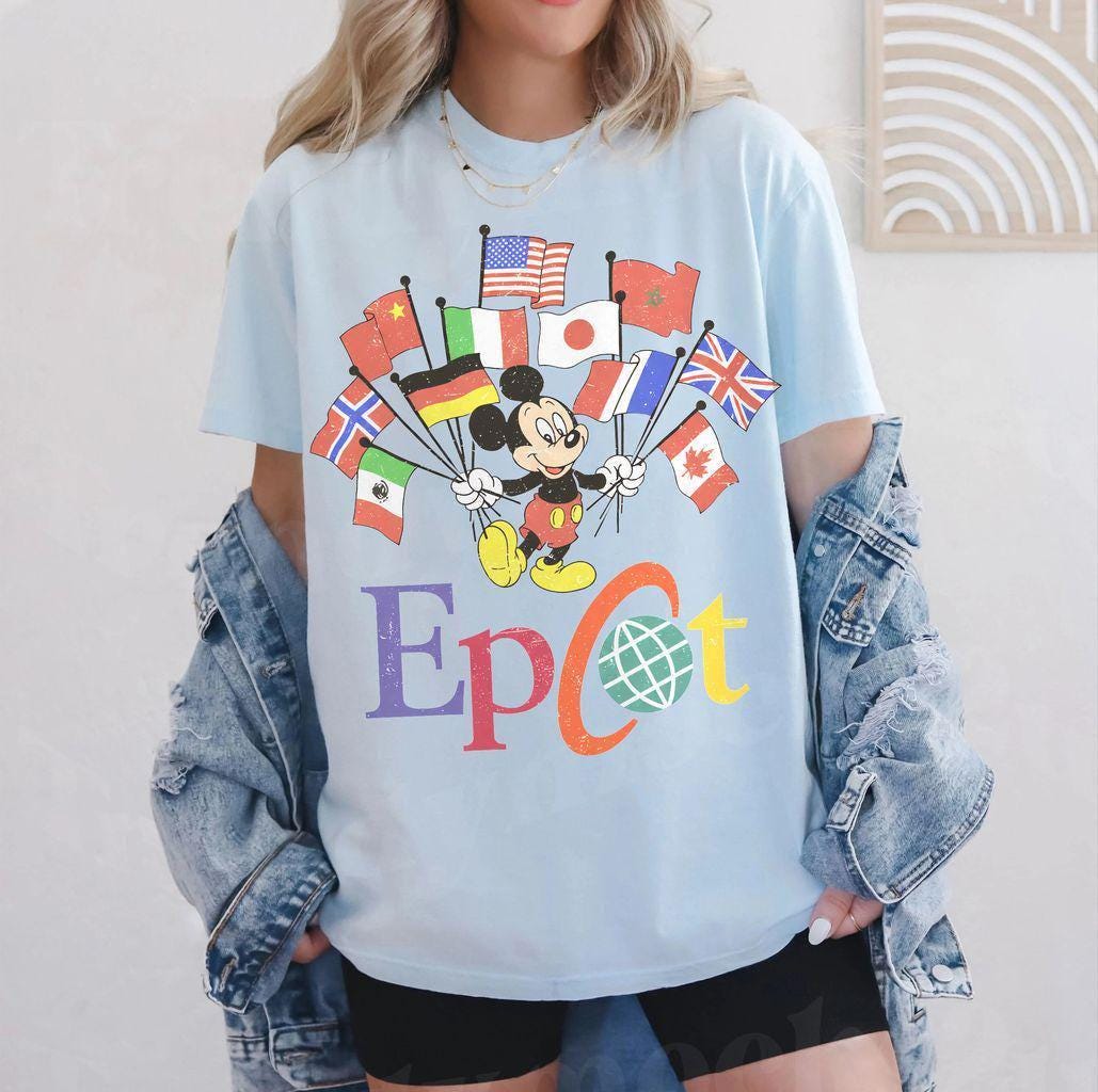 Comfort Colors EPCOT World Tour Mickey — Gildan Sweatshirt fan art by Snagva (4)