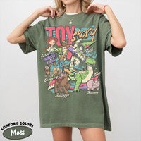 Toy Story Retro Jessie Woody Buzz Lightyear — Bella+Canvas Tee fan art by Snagva (5)