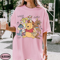 Retro Pooh and Friends Signature Comfort Colors — Bella+Canvas Tee fan art by Snagva