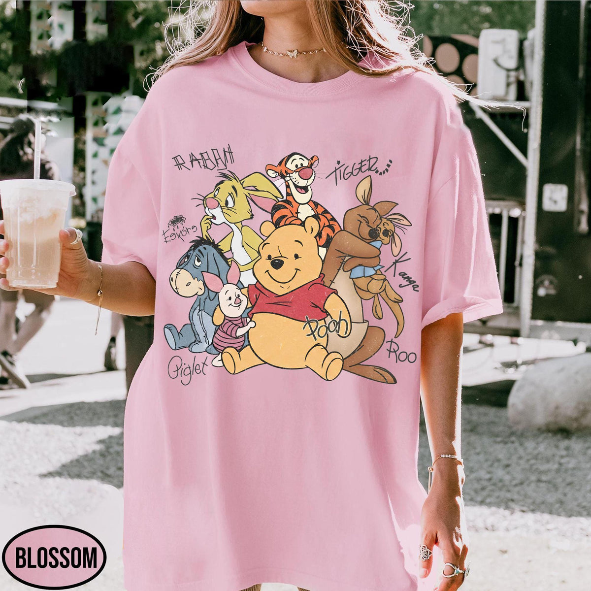 Retro Pooh and Friends Signature Comfort Colors — Comfort Colors Tee fan art by Snagva