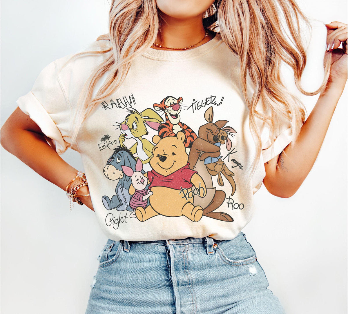 Retro Pooh and Friends Signature Comfort Colors — Comfort Colors Tee fan art by Snagva (5)