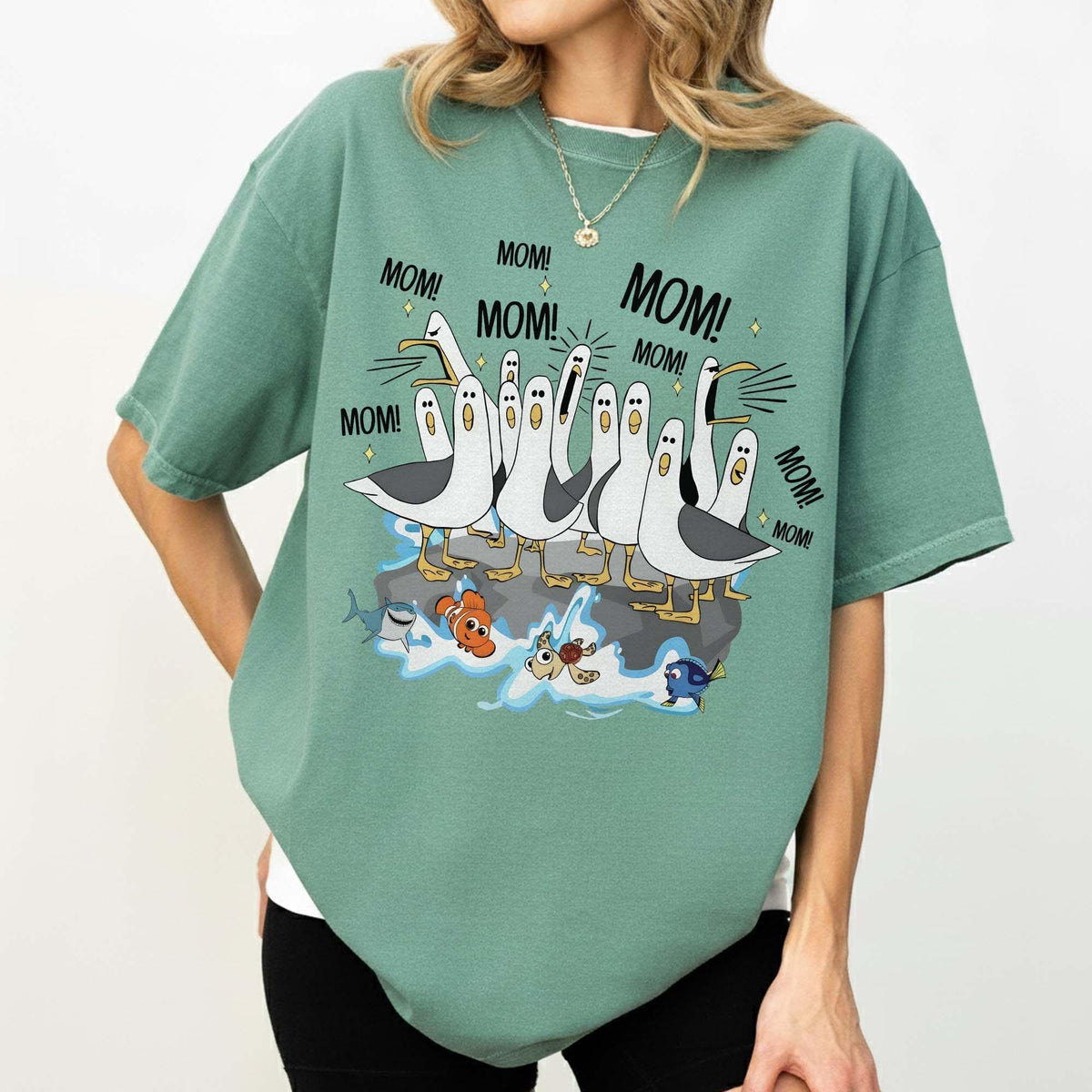 Comfort Colors® Retro Disney Seagulls Mom — Comfort Colors Tee fan art by Snagva (5)