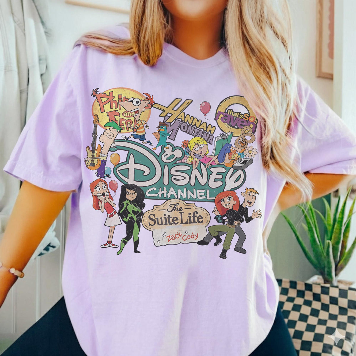 Retro Disney Channel Cartoon Characters — Comfort Colors Tee fan art by Snagva (4)