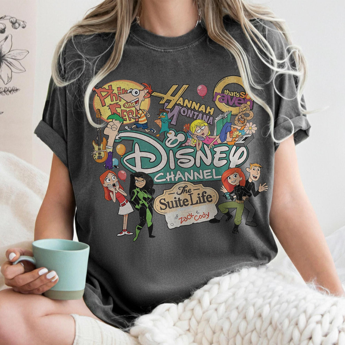 Retro Disney Channel Cartoon Characters — Bella+Canvas Tee fan art by Snagva (8)
