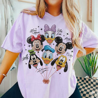 Comfort Colors Retro Mickey and Friends Balloon — Gildan Hoodie fan art by Snagva (6)