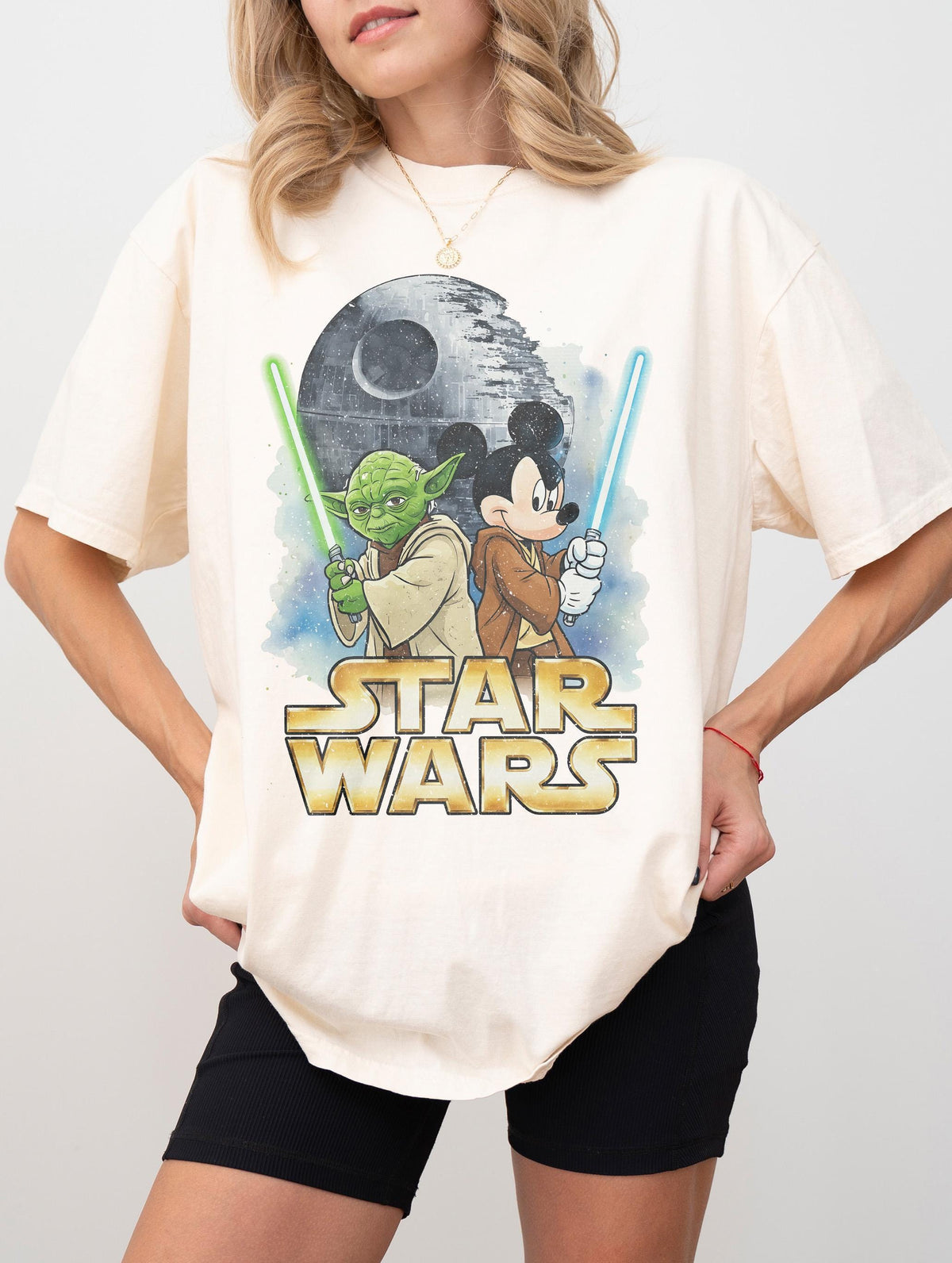 Retro Star Wars Mickey — Bella+Canvas Tee fan art by Snagva (7)