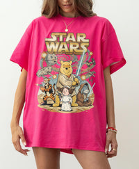 Retro Winnie the Pooh Star Wars — Bella+Canvas Tee fan art by Snagva (2)