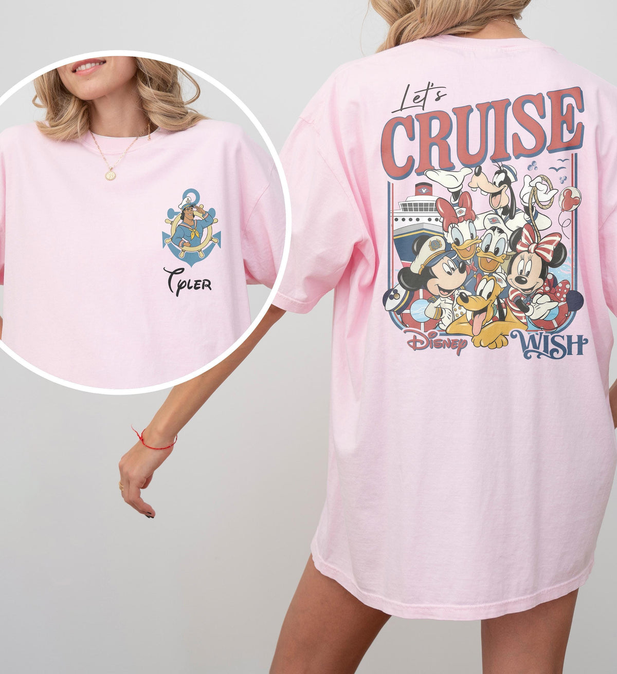 Personalized All Characters Disney Cruise Line 2026 — Comfort Colors Tee fan art by Snagva (4)