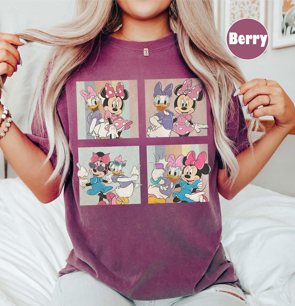 Retro Minnie Daisy Besties — Comfort Colors Tee fan art by Snagva (3)